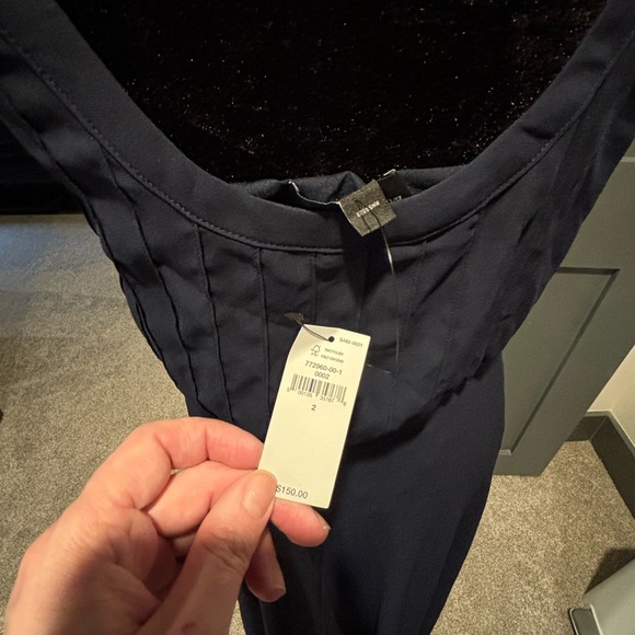 Banana Republic Navy Maxi Dress w/ Pockets Sz 2 - Picture 10 of 10